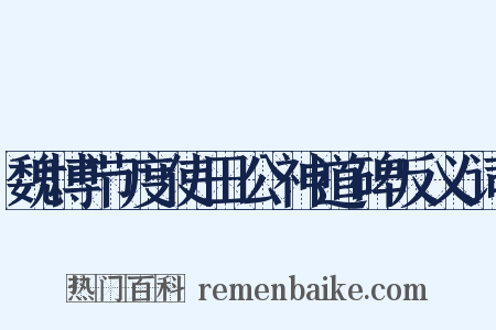 魏博节度使田公神道碑反义词是什么意思的图片
